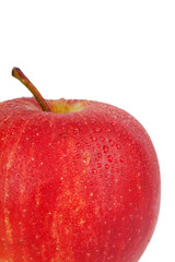 whole red apple