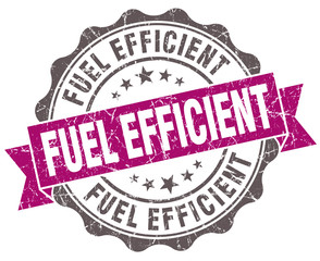 Fuel efficient violet grunge retro vintage isolated seal