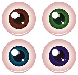 Eye Balls of Different Colors