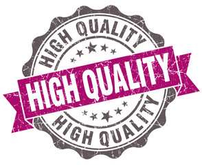 High quality violet grunge retro vintage isolated seal