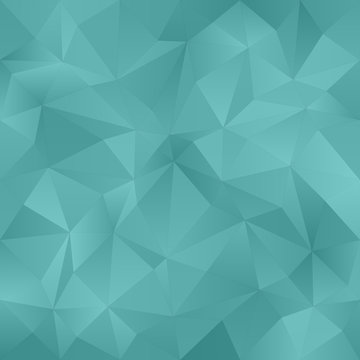 Teal abstract irregular triangle pattern background