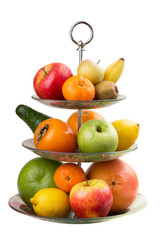 Varied fruit in vase