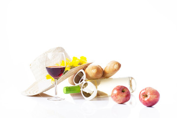 wine tasting and summer picnic concept