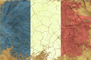 Vintage French flag