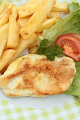 escalope de volaille et frites