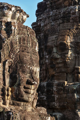 Fototapeta na wymiar Faces of Bayon temple, Angkor, Cambodia
