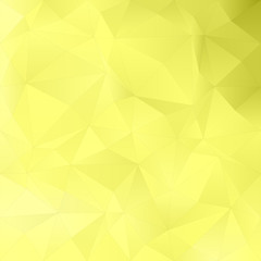 Yellow abstract irregular triangle pattern background