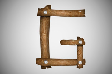 Wooden alphabet