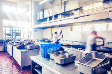kitchen of a chinese restaurant