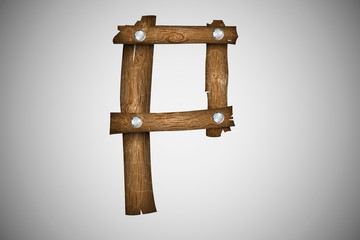 Wooden alphabet