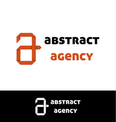 Orange a letter logo