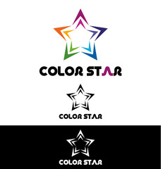 Color star logo template