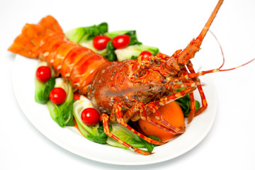 boiled lobster