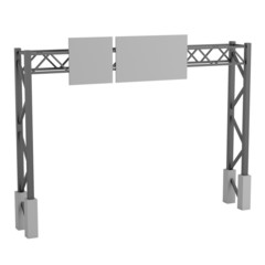 Fototapeta premium realistic 3d render of street sign
