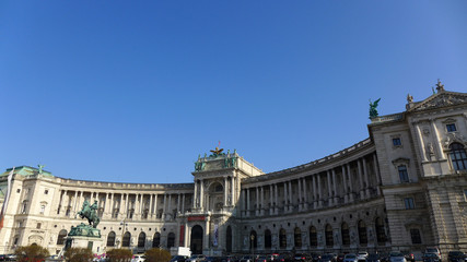 Fototapeta na wymiar ウィーンのホーフブルク宮殿