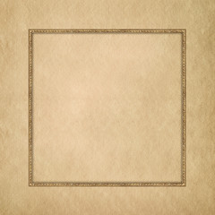 Blank paper sheet in picture frame