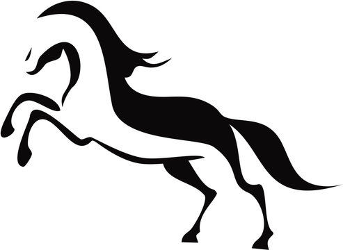 Horse symbol - vector illustration
