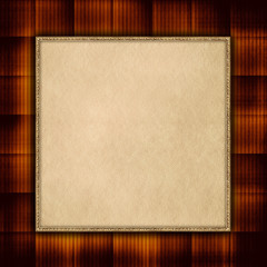 Obraz premium Blank paper sheet on patterned background