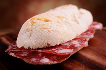 sandwitch with salami