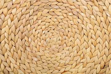 Circle rattan fibers background