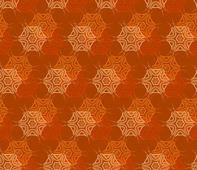 Vector decorative seamless pattern with ornaments