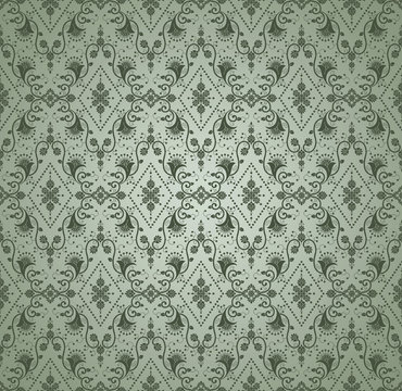 Luxurious seamless floral wallpaper