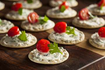 Cracker and Cheese Hors D'oeuvres
