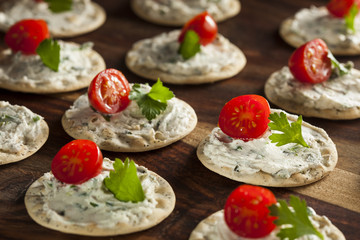 Cracker and Cheese Hors D'oeuvres