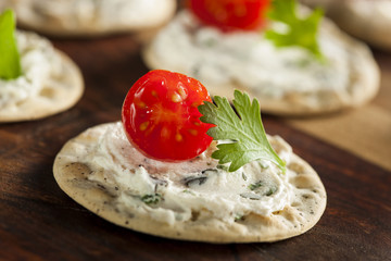 Cracker and Cheese Hors D'oeuvres