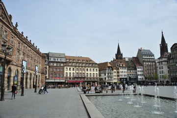 Fototapeta na wymiar Placu Kleber w Strasburgu