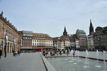 Kleber square in Strasbourg, France