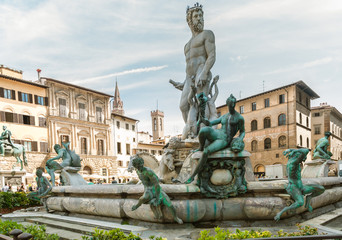 Statue of Neptun in Florence, Italy © davidionut