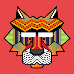 Vector illustration of tiger