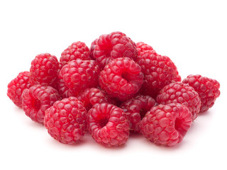 Sweet raspberry isolated on white background cutout