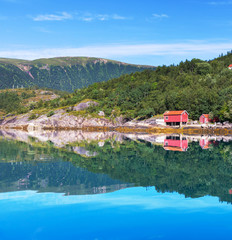Fototapeta premium Huts in Norway
