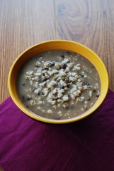 Barley soup with mixed beans