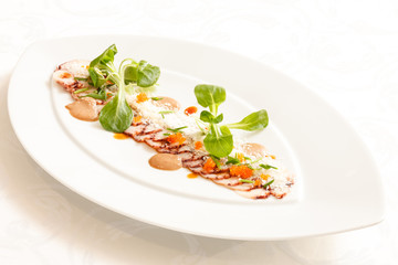 Octopus carpaccio