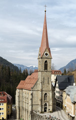 Fototapeta na wymiar Preimskirche, Bad Gastein, Austria