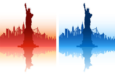 statue of liberty silhouette © mumindurmaz35