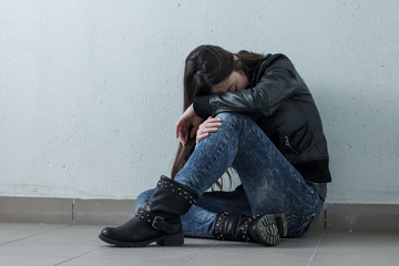 Depressed Teenage Girl