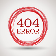red 404 error