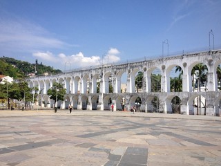 Aqueduct Carioca, Arcos da Lapa, Rio de Janeiro - obrazy, fototapety, plakaty