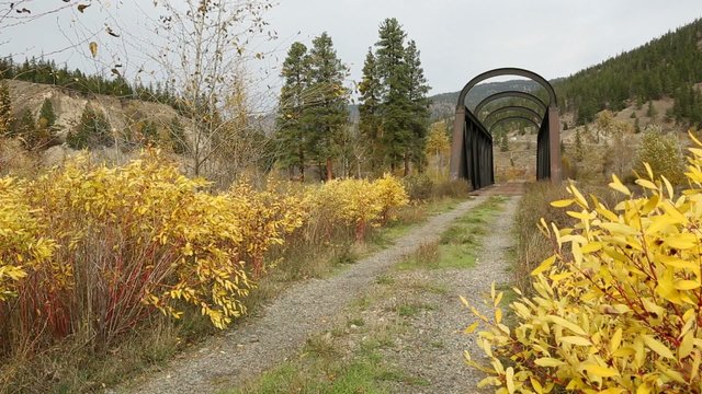 Nicola River Kettle Valley Rail Bridge British Columbia