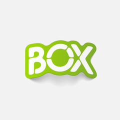 realistic design element: box