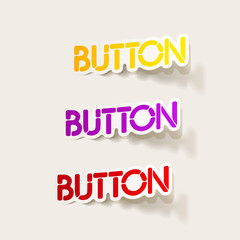 realistic design element: button