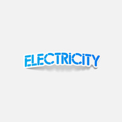 realistic design element: electricity