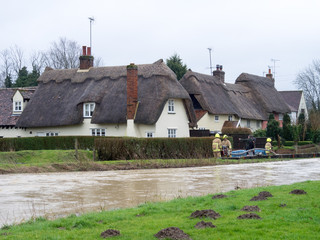 Floods - Clavering Cambridshire England UK