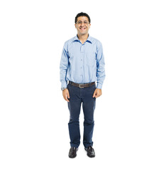 Fototapeta premium Confident Man Standing and Smiling