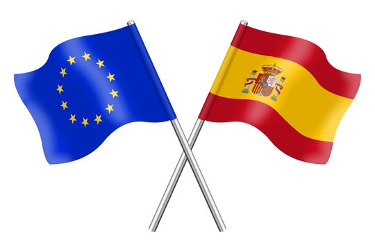 Flags : Europe and Spain