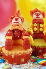 cupcake con pagliaccio